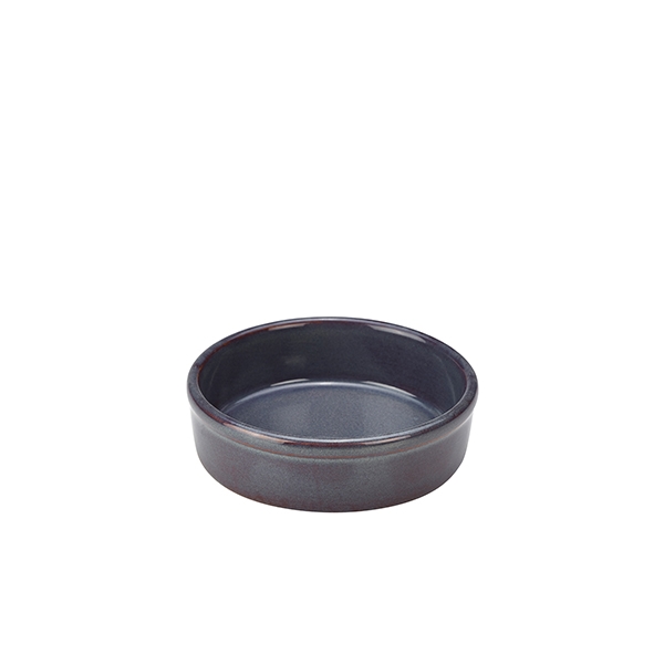 Terra porcelán tapaszos tálka rusztikus kék 13x3.5cm 290ml 12db/krt