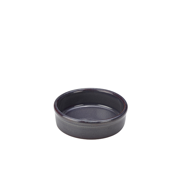 Terra porcelán tapaszos tálka rusztikus kék 10x3cm 170ml 6db/krt