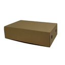 Szendvicses doboz barna (Calzone) 305x185x75mm 100db/cs