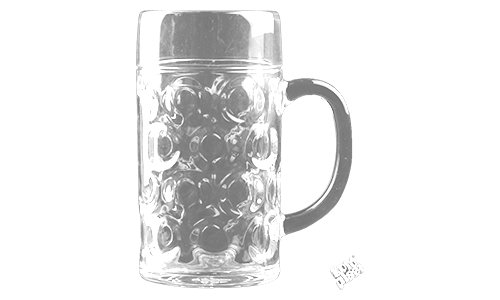 Műanyag sörös korsó 1000ml 6db/krt