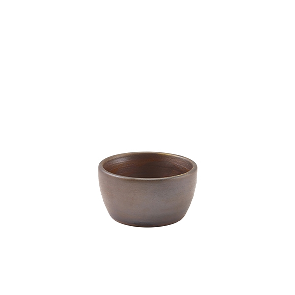 Terra porcelán szószos tálka rusztikus rézbarna 6,7x3,6cm (70ml)