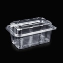 Műanyag összecsukható doboz 1000ml (PET) 254x193x70+22,5mm 100db/cs 600db/krt