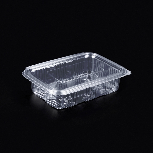 Műanyag összecsukható doboz, szivárgásbiztos 250ml PET 151x230,5x36mm 100db/cs 800db/krt