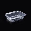 Műanyag összecsukható doboz, szivárgásbiztos 250ml PET 151x230,5x36mm 100db/cs 800db/krt
