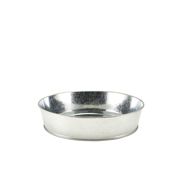 Galvanizált tálaló kerek 22x5cm 6db/krt