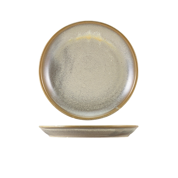 Terra porcelán tányér rusztikus matt szürke 19cm 6db/krt