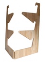 Kenyérkosár tartó állvány fából 3 kosárnak 59X30,5cm