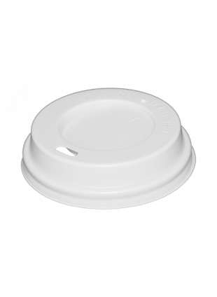 Műa. PS fehér ivólyukas tető (O73mm) 175ml-es papír pohárra 100db/cs 1000db/krt