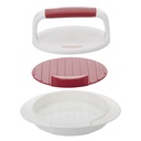 Hamburger prés műanyag O11,5cm 4db/krt