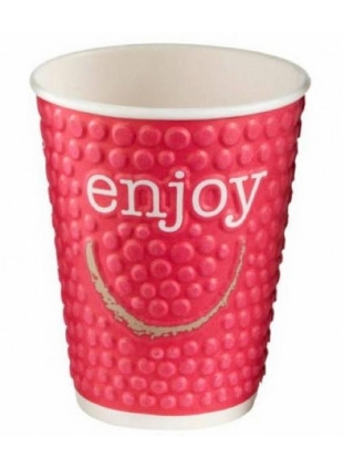 Papírpohár Enjoy duplafalú 300ml (O90mm) 40db/cs 800db/krt (HUH) (EU jelölt) Megszűnik!