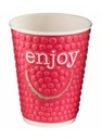 Papírpohár Enjoy duplafalú 300ml (O90mm) 40db/cs 800db/krt (HUH) (EU jelölt) Megszűnik!