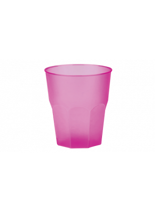 Koktélos pohár PP opálos rózsaszín 310ml (2, 4 és 25cl-nél jel.)  20db/cs 420db/krt KIFUTÓ