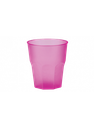 Koktélos pohár PP opálos rózsaszín 310ml (2, 4 és 25cl-nél jel.)  20db/cs 420db/krt KIFUTÓ