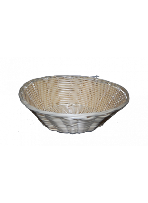 Kenyérkosár kerek polyrattan 22,5x8cm 12db/krt.