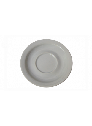 Fehér mokkás csésze alj (13cm) super white 6db/csom, 36db/krt