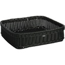 Saleen kosár szögletes GN 2/3 fekete 35,5x32,5x10 cm