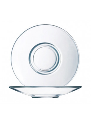 Csészealj üveg 12cm VOLUTO 6db/cs 36db/krt