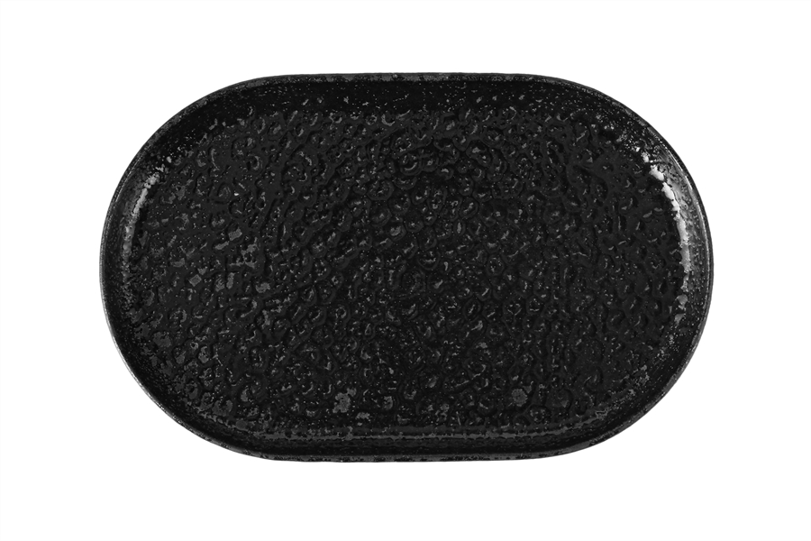 Ethos Black Moss Ovális Tányér 28cm