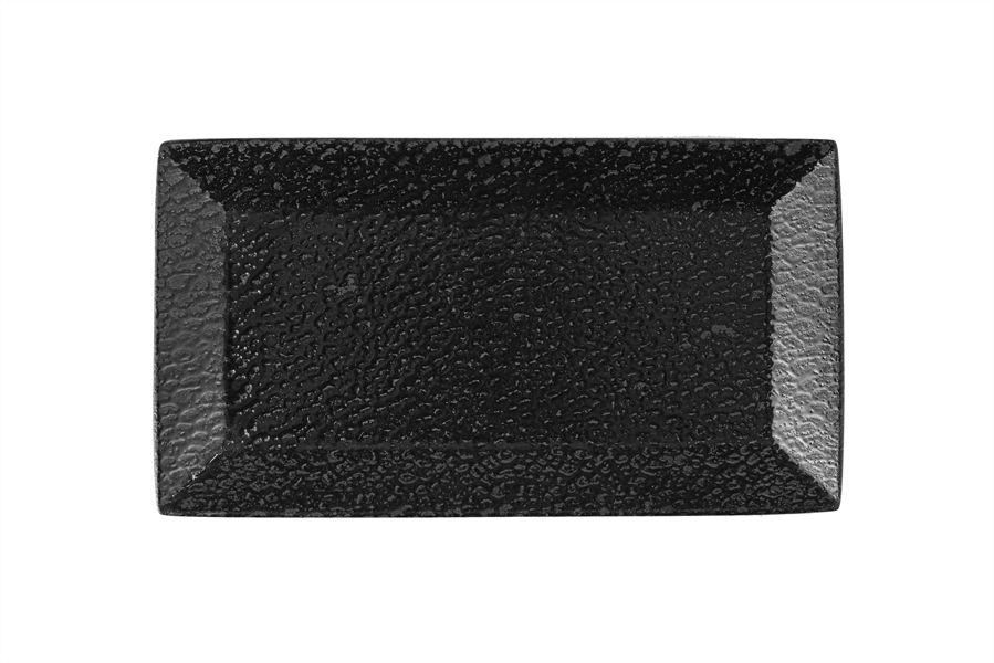 Ethos Black Moss Ovális Tányér 13x23cm