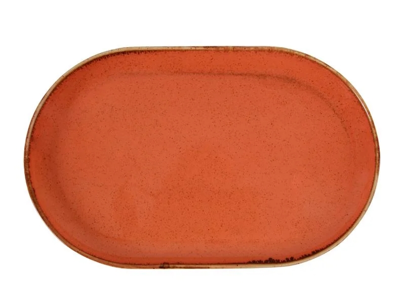 Seasons Narancssárga Ovális Tányér 32cm