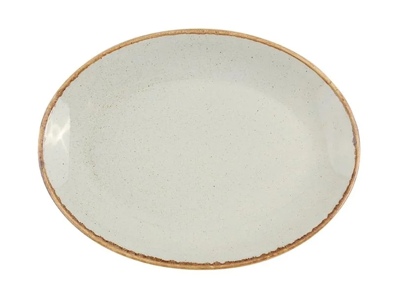 Seasons Szürke Ovális Tányér 36cm