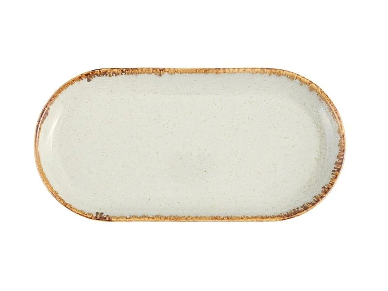 Seasons Szürke Ovális Tányér 30cm