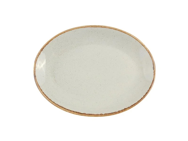 Seasons Szürke Ovális Tányér 24cm