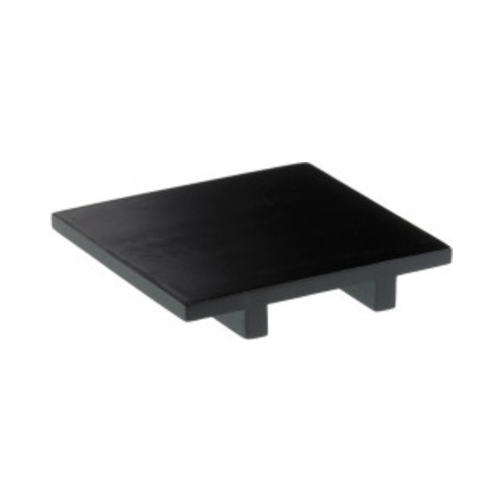 [S0061.Z] Bambusz szögletes fekete tálalólap 15x15x2,5cm