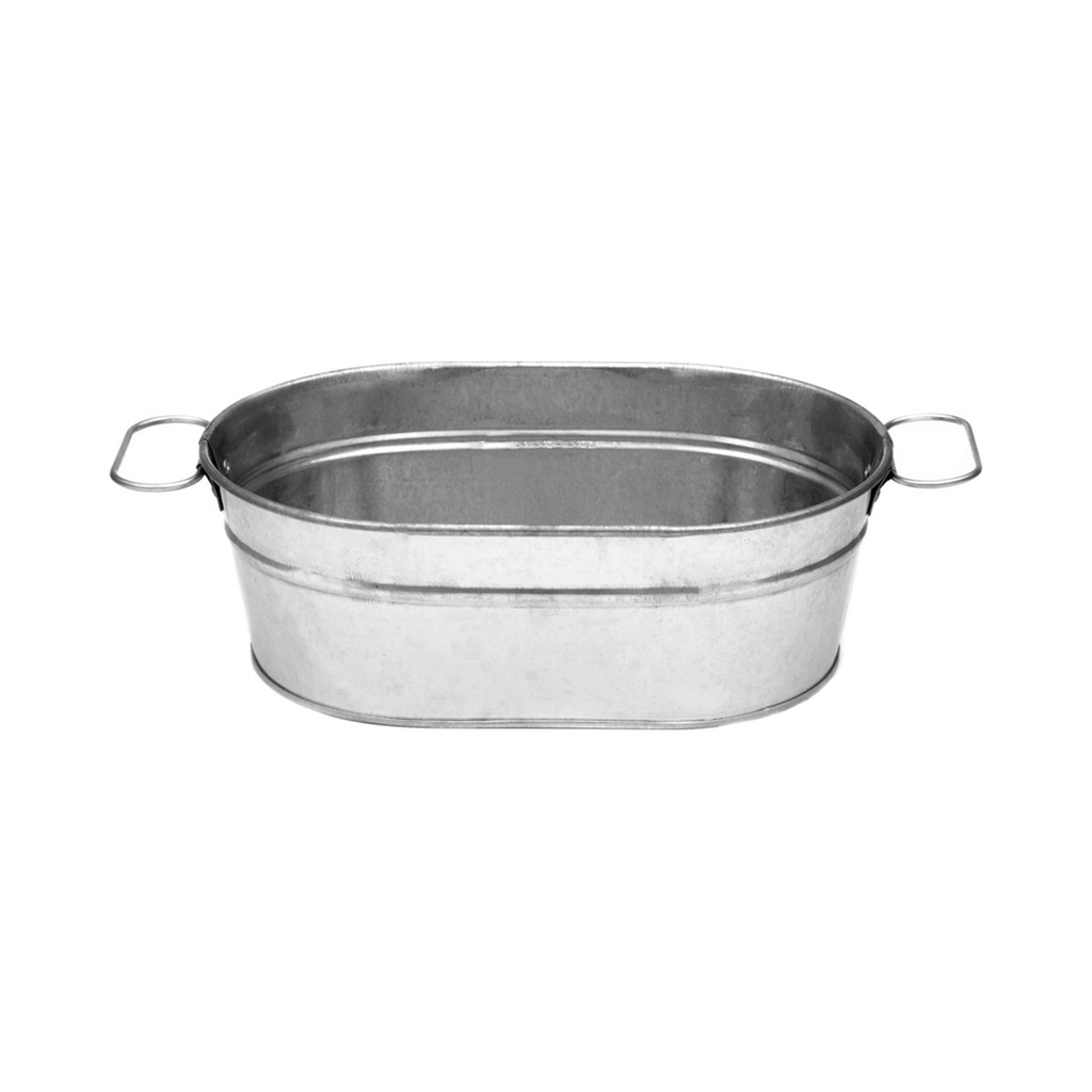 [GSB2315] Galvanizált tálaló ovális füles 23x15x7cm 12db/krt