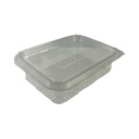 Műanyag összecsukható doboz, szivárgásbiztos 250ml PET 151x230,5x36mm 100db/cs 800db/krt
