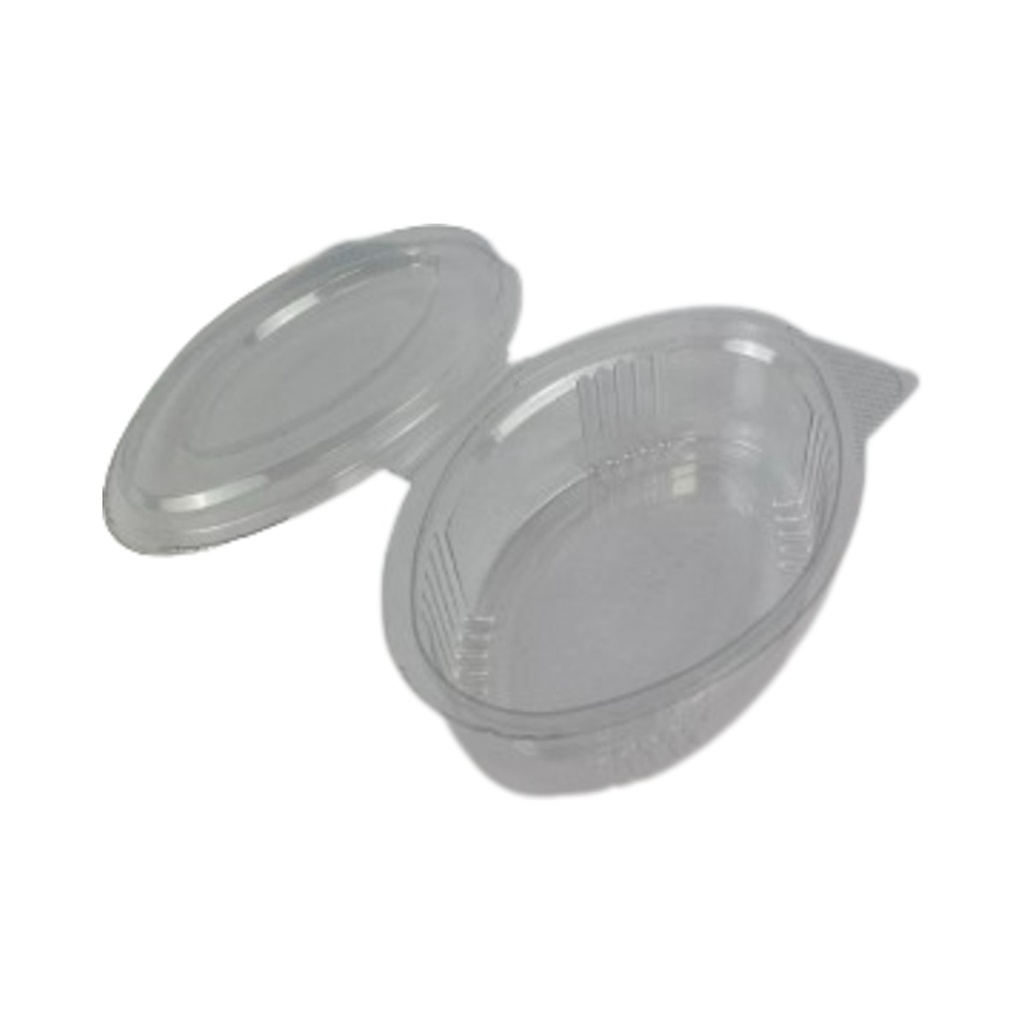 Műanyag összecsukható ovális imbisz 30ml (PET) 100db/cs 1000db/krt (Legolcsóbb)