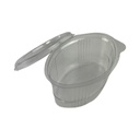 Műanyag összecsukható ovális imbisz 80ml (PET) 100db/cs 1000db/krt (Legolcsóbb)