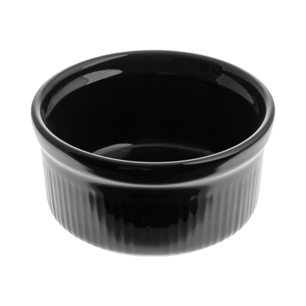 Souffle tálka 9,5cm fekete 12db/krt