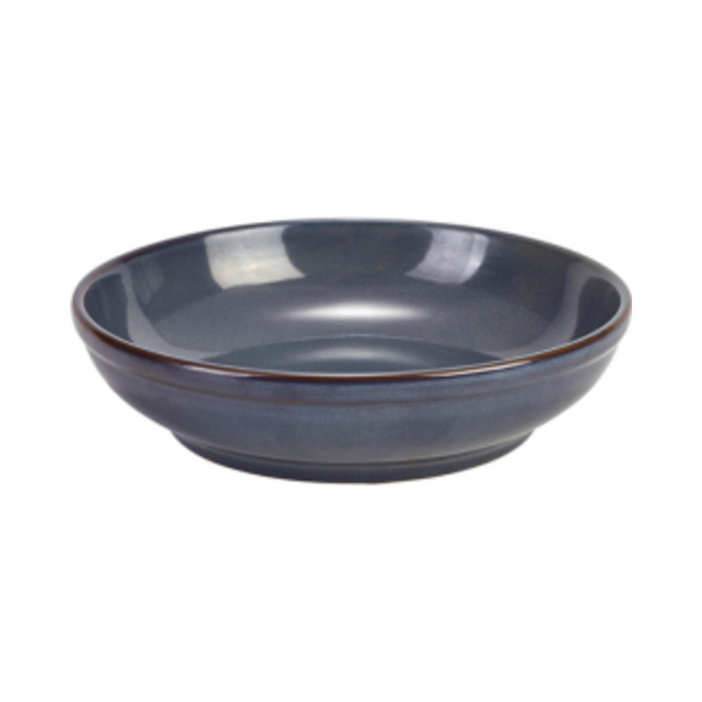 [CB-BL23] Terra kőporcelán mélytányér kerek rusztikus kék 23cm 1300ml