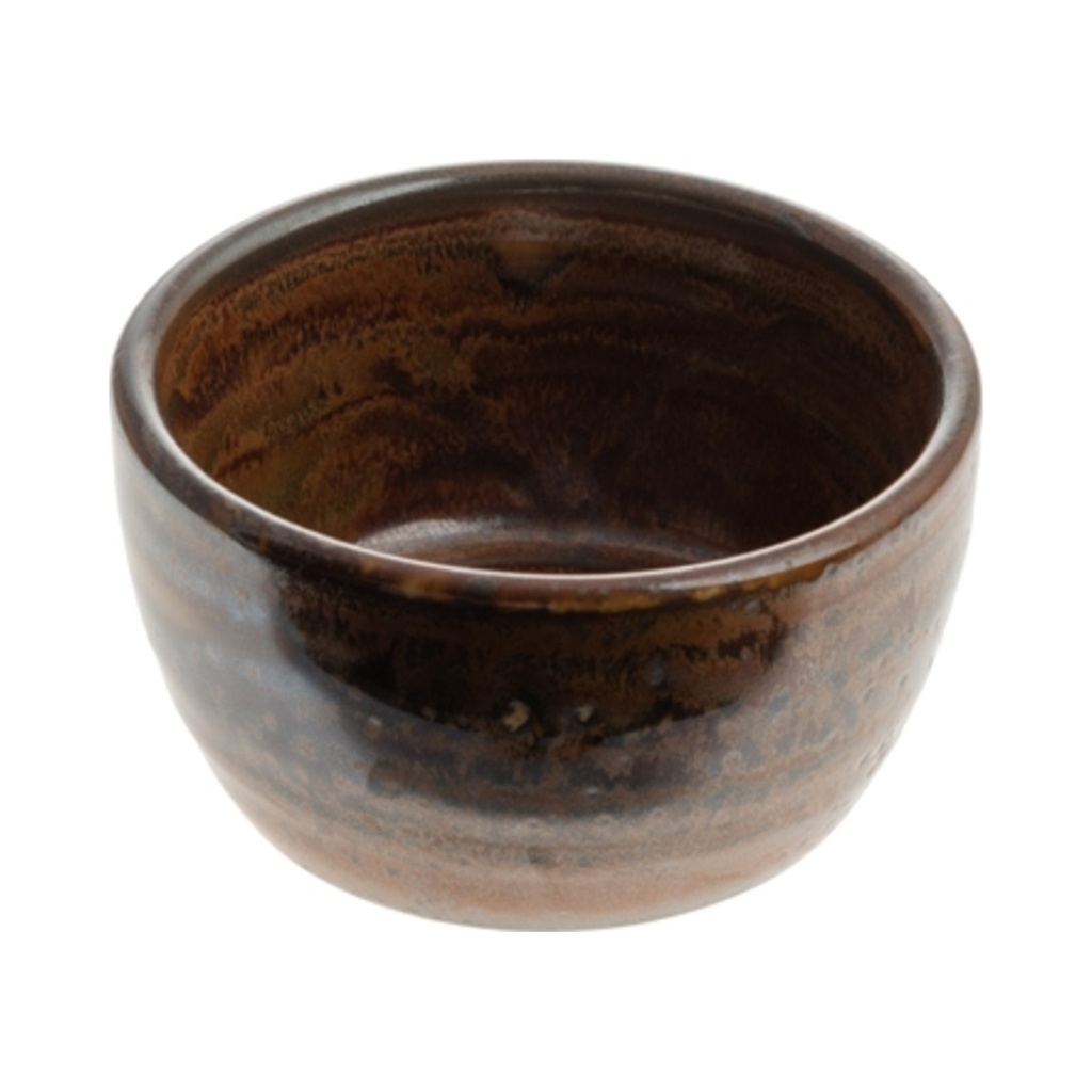 Terra porcelán szószos tálka rusztikus rézbarna 6,7x3,6cm (70ml)