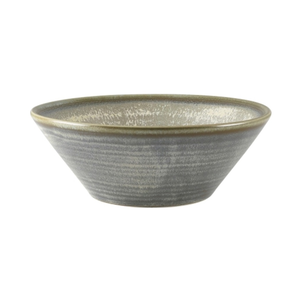 Terra porcelán tál rusztikus matt szürke 16x6cm 545ml