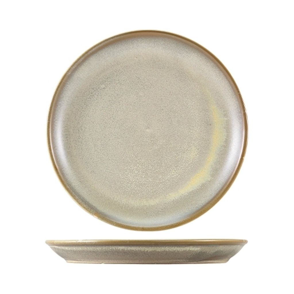 Terra porcelán matt szürke coupe tányér 24cm