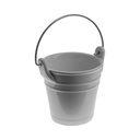 Tálaló vödör porcelán 9x8,6cm 2,5dl fehér fém füllel 6db/krt
