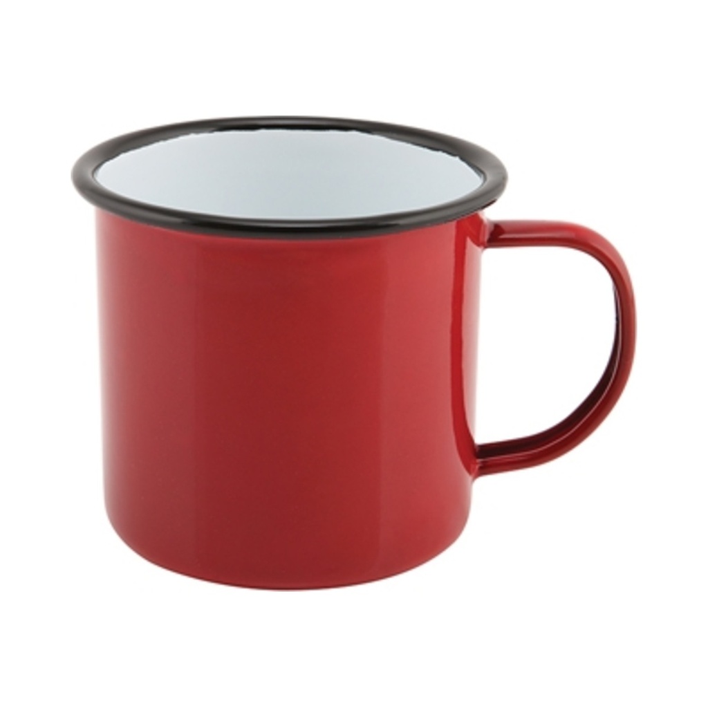 [50018RED] Zománcozott bögre 3,6dl piros