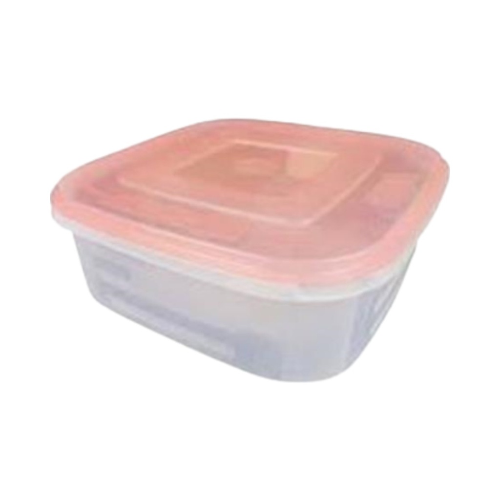 [400502] Bella műanyag doboz nagy lapos  2,5L (23x23x8cm) 20db/csom.
