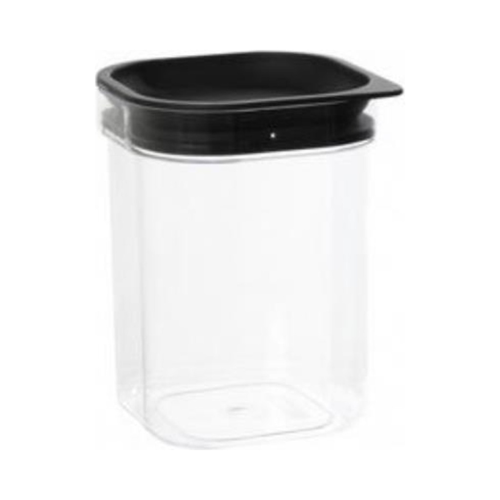 [SA359] Fűszertartó átlátszó vákumos fekete fedővel 1,6L 6db/csom.