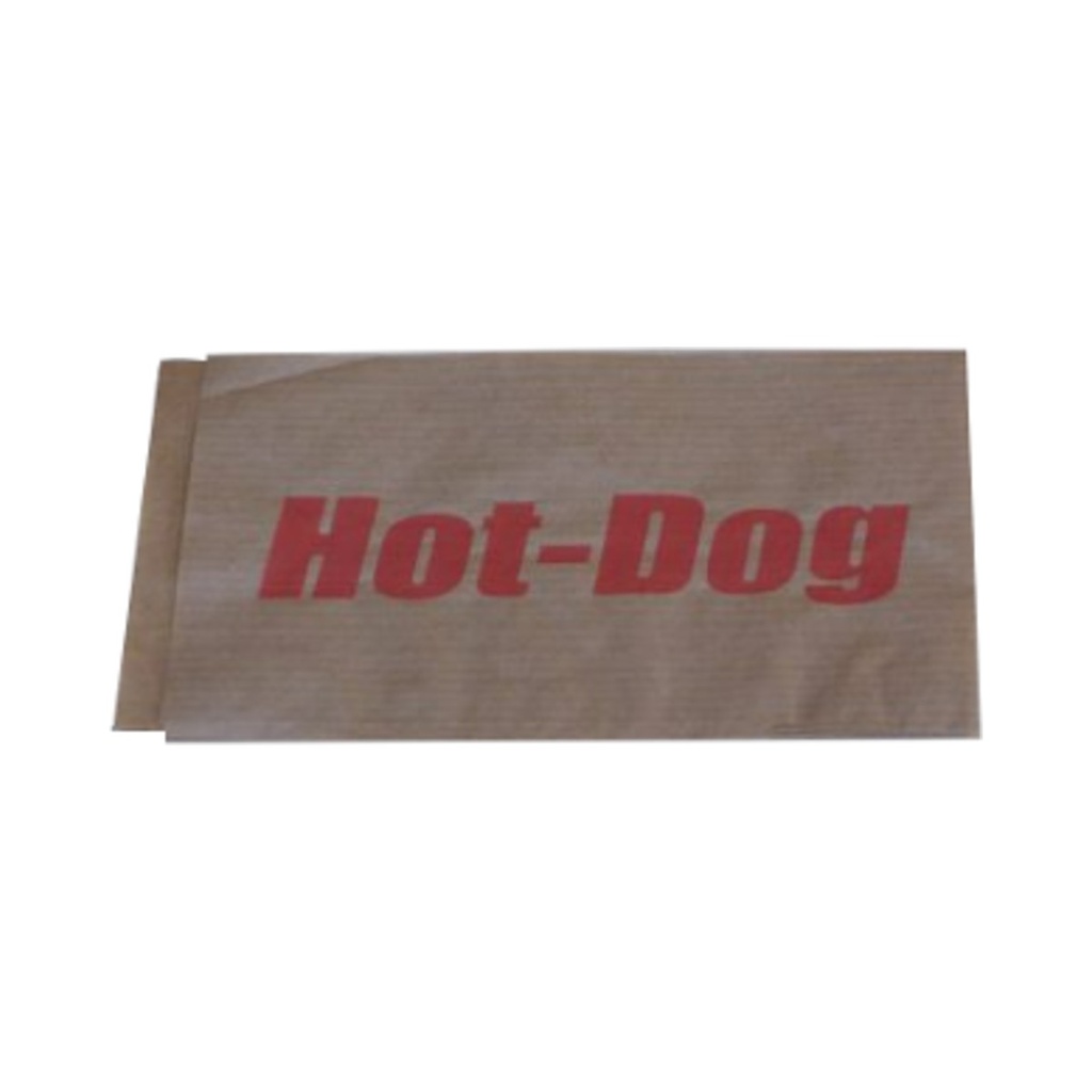 [541105] Papírtasak hot-dog barna mintás 90x190mm 200db/cs 3000db/krt