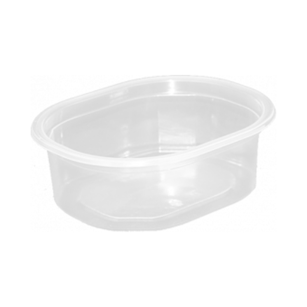 [512273] Műanyag ovális svédtál 375ml (mikrózható) PP 50db/cs 900db/krt