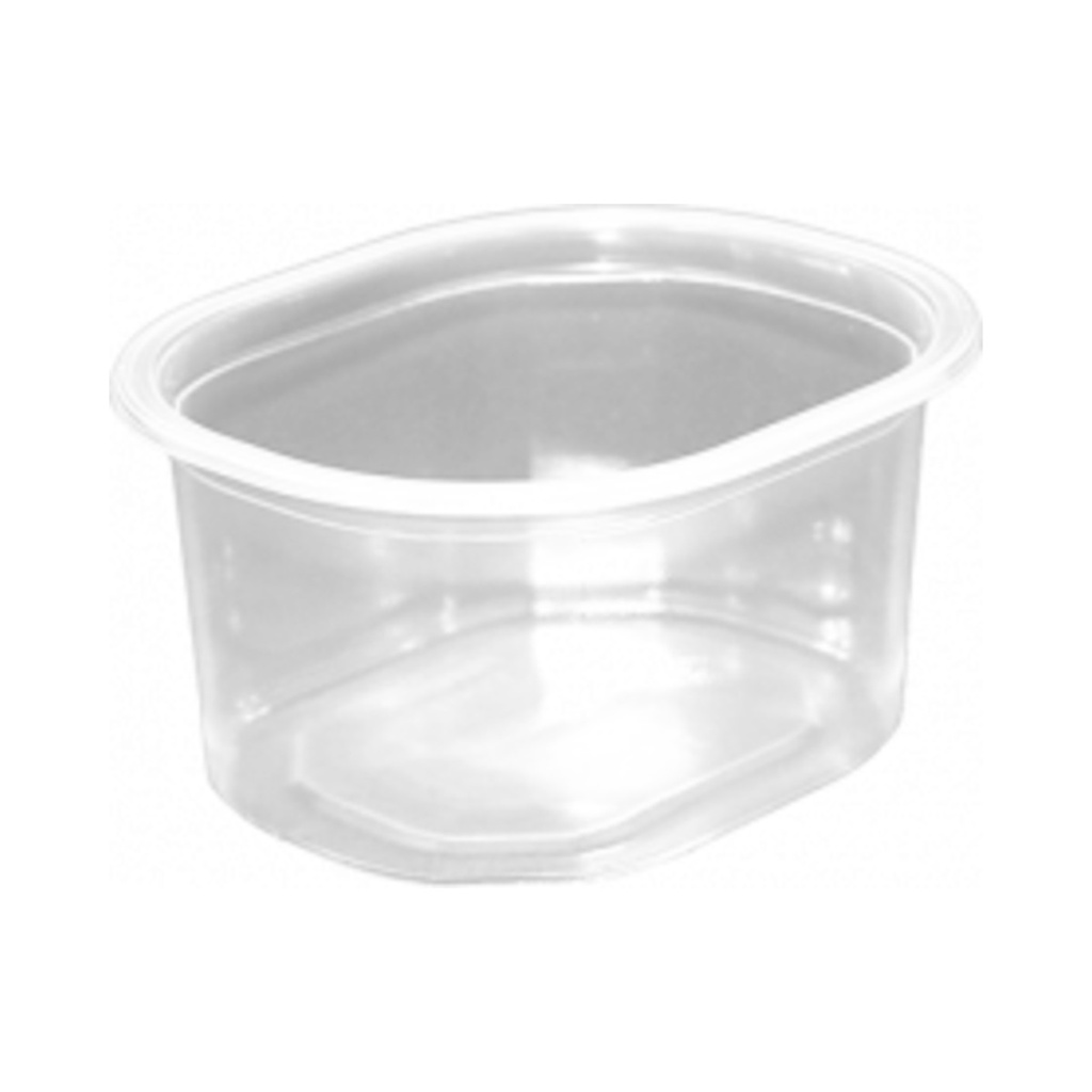 [5122741] Műanyag ovális svédtál 500ml PP 130298-as fedélhez (mikrózható) 50db/cs 900db/krt ÚJ