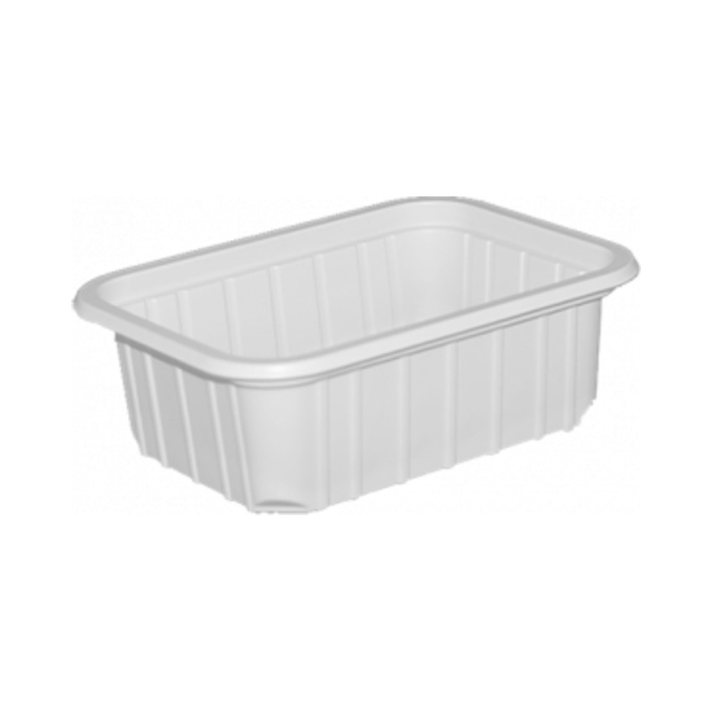 Műanyag szögletes fehér alj 270ml 50db/cs 800db/krt