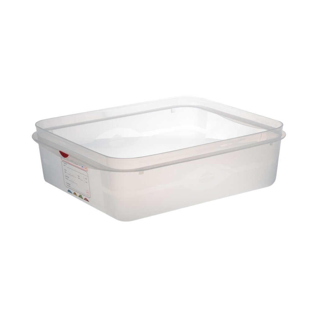 [80032470] Denox műanyag GN edény fedővel 1/2 100mm 6,5L