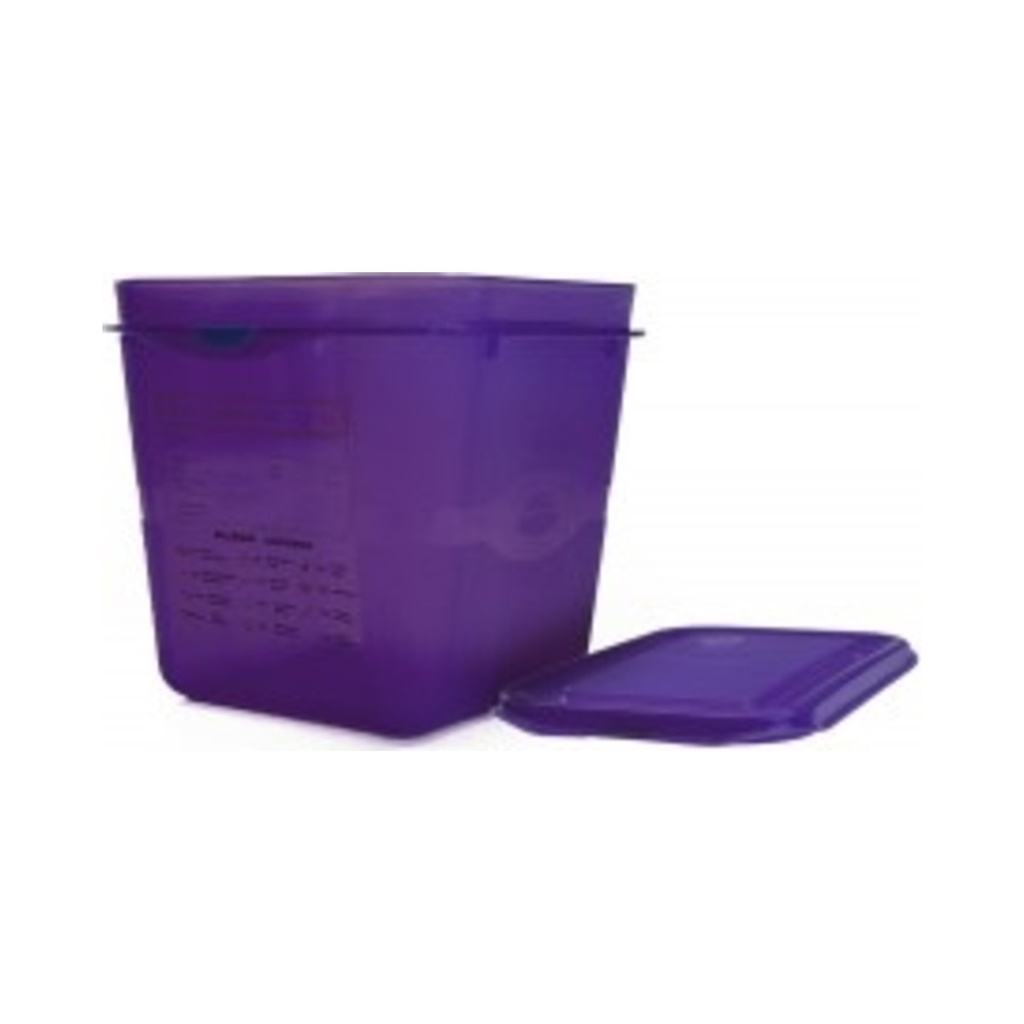 [80032600] Denox műanyag allergén GN edény fedővel 1/6 150mm 2,6L