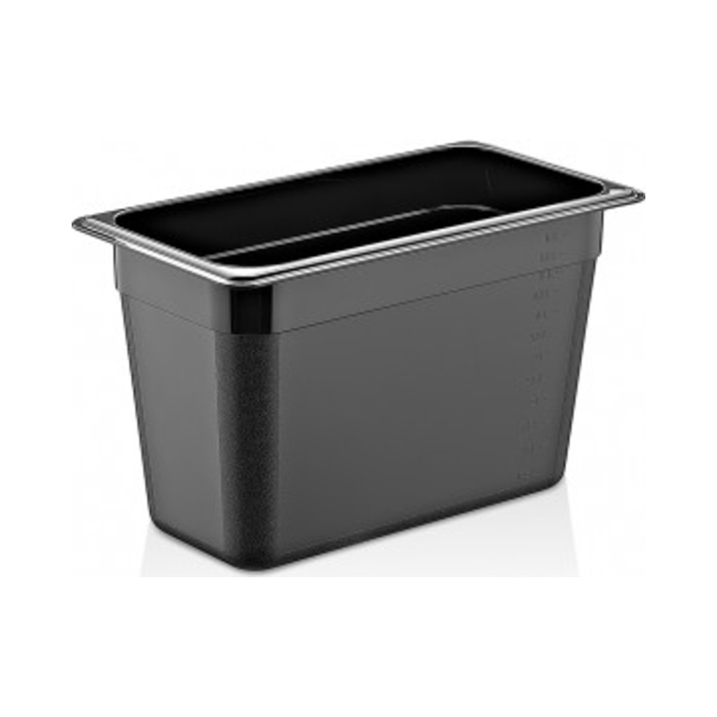 [80170652] Polikarbonát GN edény 1/3 176x325mm (200mm) 7,8L Fekete (rendelhető)