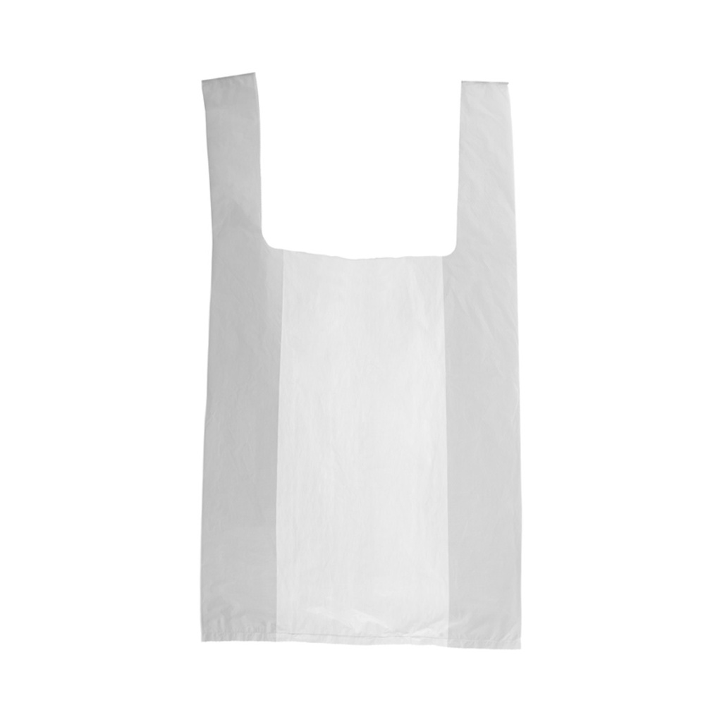 [5132080] Ingvállas szatyor közepes fehér (28x49cm) 10mikr. 100db/cs 500db/krt 3000db/zs