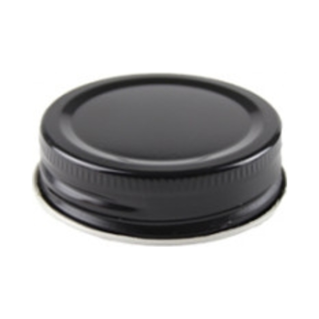 Befőttesüveg tető 56mm fekete fém